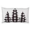 Clayre & Eef BWX36-5 Funda de Cojín Blanco Negro 30x50 cm