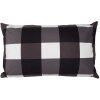 Clayre & Eef BWX36-5 Funda de Cojín Blanco Negro 30x50 cm