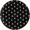 Clayre & Eef BWX85 Plato Negro Blanco Ø 33x1 cm
