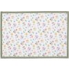 Clayre & Eef CFL40 Juego de 6 manteles individuales Blanco, Verde 48x33 cm