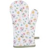 Clayre & Eef CFL44 Manopla de horno blanca 18x30 cm