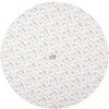 Clayre & Eef CFL48 Paño de cocina blanco Ø 80 cm