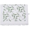 Clayre & Eef CT027 Toalla de Huésped Blanco Verde 40x66 cm