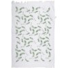 Clayre & Eef CT027 Toalla de Huésped Blanco Verde 40x66 cm