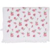 Clayre & Eef CT029 Toalla de Huésped Blanco Rosa 40x66 cm