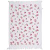 Clayre & Eef CT029 Toalla de Huésped Blanco Rosa 40x66 cm