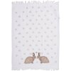 Clayre & Eef CTBSLC2 Toalla de Huésped Blanco Marrón 40x66 cm