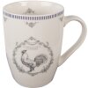 Clayre & Eef DFRMU Mug Blanco Gris 350 ml