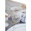 Clayre & Eef DFRMU Mug Blanco Gris 350 ml