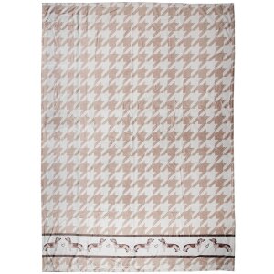 Clayre & Eef DHL60 Plaid Marrón Blanco 130x170 cm
