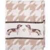 Clayre & Eef DHL60 Plaid Marrón Blanco 130x170 cm