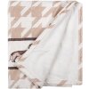 Clayre & Eef DHL60 Plaid Marrón Blanco 130x170 cm