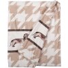 Clayre & Eef DHL60 Plaid Marrón Blanco 130x170 cm