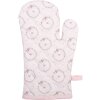 Clayre & Eef FEB44-1 Manoplas de horno Rosa 18x30 cm