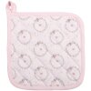 Clayre & Eef FEB45-1 Potholder Rosa 20x20 cm Algodón Conejito