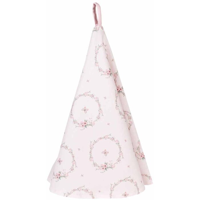 Clayre & Eef FEB48-1 Paño de cocina rosa Ø 80 cm