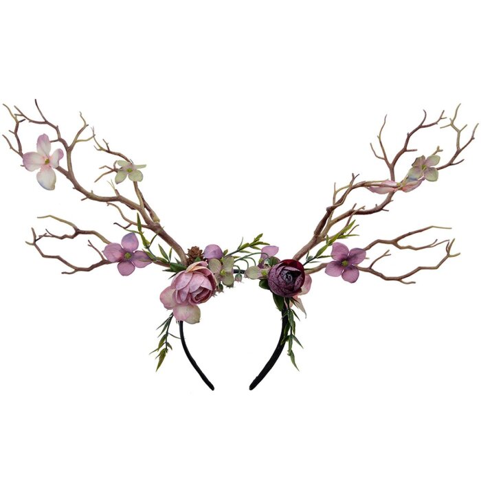 Juleeze JZHB0132 Diadema Señoras Rosa Marrón