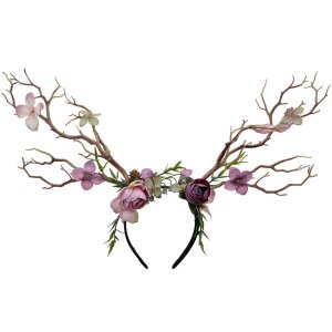 Juleeze JZHB0132 Diadema Señoras Rosa Marrón