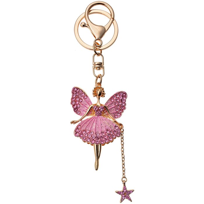 Juleeze JZKC0111 Llavero de metal rosa
