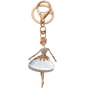 Juleeze JZKC0114 Llavero bailarina blanco