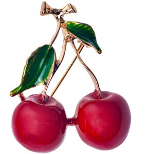 Juleeze JZPI0080 Broche rojo cereza
