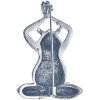 Juleeze JZPI0081 Broche rana color plata