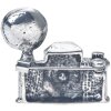 Juleeze JZPI0082 Broche cámara color plata