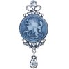 Juleeze JZPI0088 Broche camafeo gris