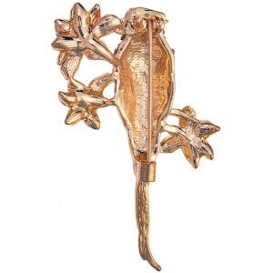 Juleeze JZPI0091 Broche loro rosa