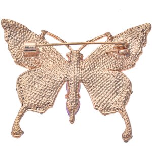 Juleeze JZPI0092 Broche mariposa rosa