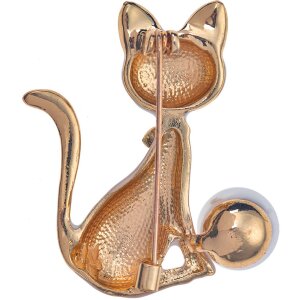 Juleeze JZPI0094 Broche Gato Blanco