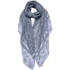 Juleeze JZSC0685G Bufanda Señoras Patrón Gris 85x180 cm