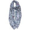 Juleeze JZSC0686 Bufanda Damas Patrón Blanco 85x180 cm