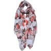 Juleeze JZSC0689G Bufanda Señoras Patrón Gris 90x180 cm