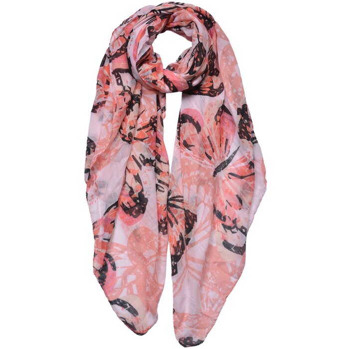 Juleeze JZSC0689P Bufanda Damas Patrón Rosa 90x180 cm