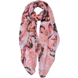 Juleeze JZSC0689P Bufanda Damas Patrón Rosa 90x180 cm