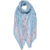 Juleeze JZSC0692BL Bufanda Damas Patrón Azul 90x180 cm