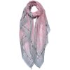 Juleeze JZSC0692P Bufanda Damas Patrón Rosa 90x180 cm