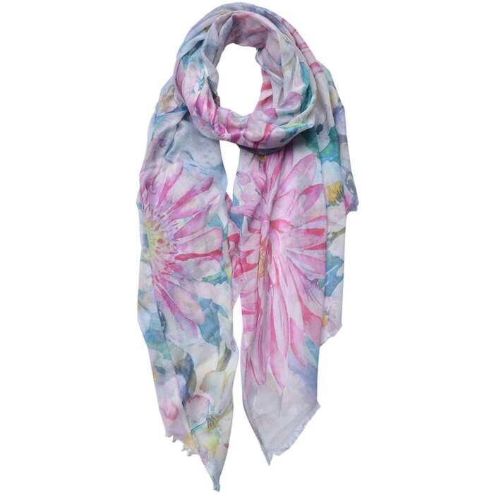 Juleeze JZSC0696 Bufanda Damas Patrón Rosa 70x180 cm