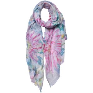 Juleeze JZSC0696 Bufanda Damas Patrón Rosa 70x180 cm