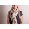 Juleeze JZSC0711BE Bufanda Damas Patrón Beige 90x180 cm