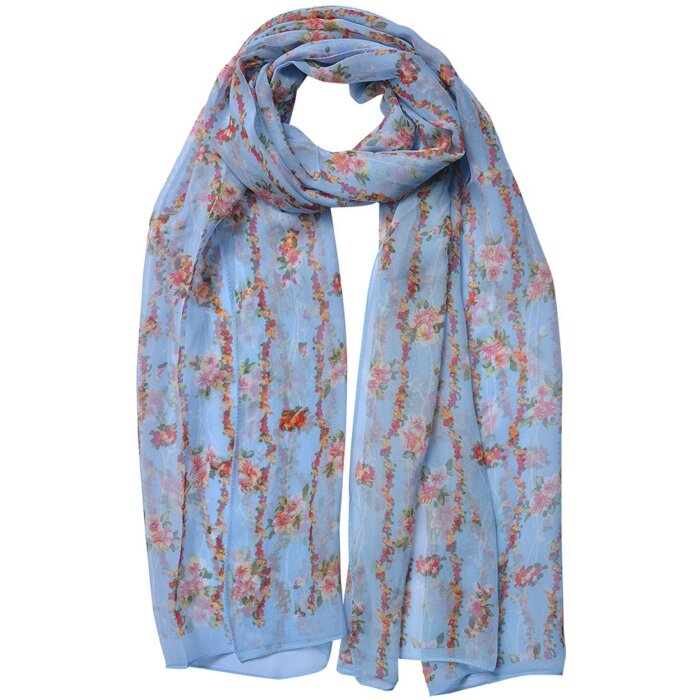 Juleeze JZSC0713BL Bufanda Mujer Azul 50x160 cm