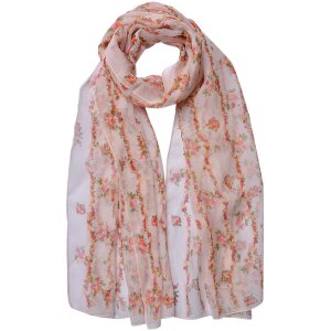 Juleeze JZSC0713P Bufanda Damas Patrón Rosa 50x160 cm
