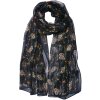 Juleeze JZSC0713Z Bufanda Señoras Patrón Negro 50x160 cm