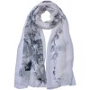 Juleeze JZSC0714W Bufanda Damas Patrón Blanco 50x160 cm
