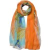 Juleeze JZSC0715O Bufanda mujer estampado naranja 50x160 cm