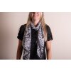 Juleeze JZSC0716G Bufanda Señoras Patrón Gris 50x160 cm