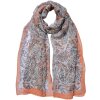 Juleeze JZSC0716O Bufanda mujer estampado naranja 50x160 cm