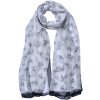 Juleeze JZSC0717W Bufanda Damas Patrón Blanco 50x160 cm
