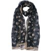Juleeze JZSC0717Z Bufanda Señoras Patrón Negro 50x160 cm